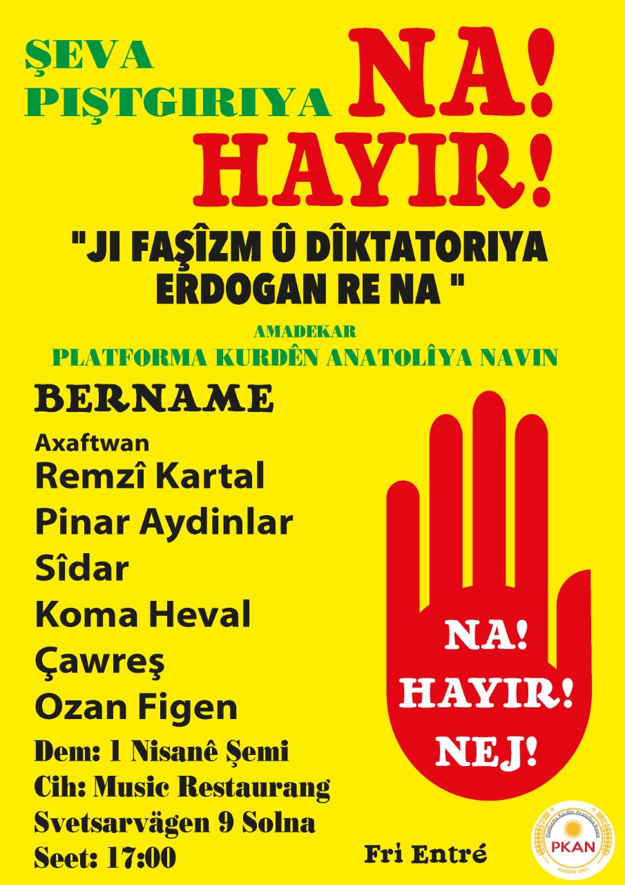 PKAN-E Şeva Piştgirîya NA/ HAYIR Amede Dikin